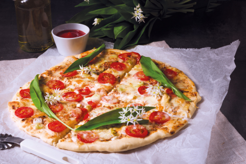 Barlauchtopfenpizza Barlauchtopfenpizza